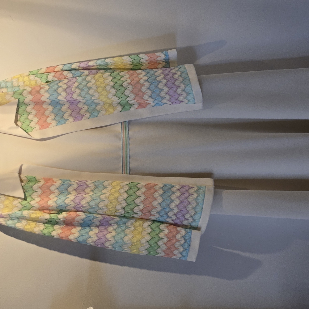 Colorful Chevron Patterned Coat